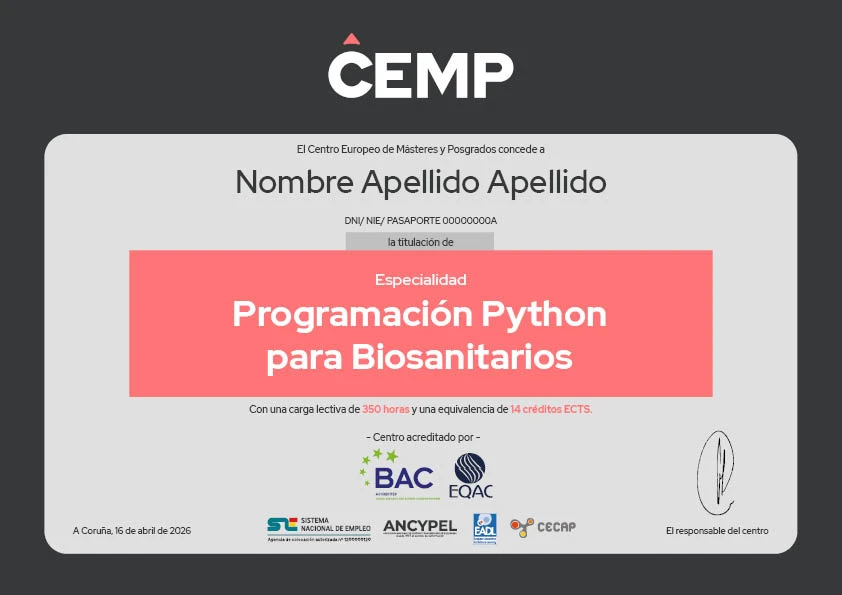 CEMP-DIPLOMA-Especialidad-Python-Biosanitarios
